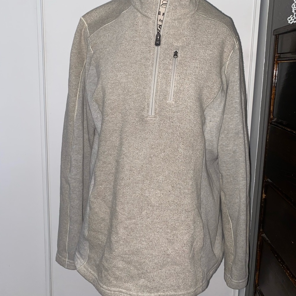 Long Sleeve Tan Cozy Sweater, Good for Hikes!